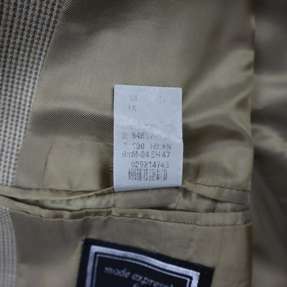 Ralph Lauren Sport Coat Mens 44R Tan Micro-Houndstooth Two-Button Blazer Canada